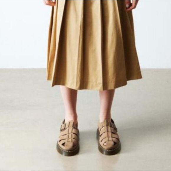 Dr. Martens Wrenlie Savannah Tan Bronx Suede Fisherman Sandals UK 7 NWOB - Picture 12 of 13